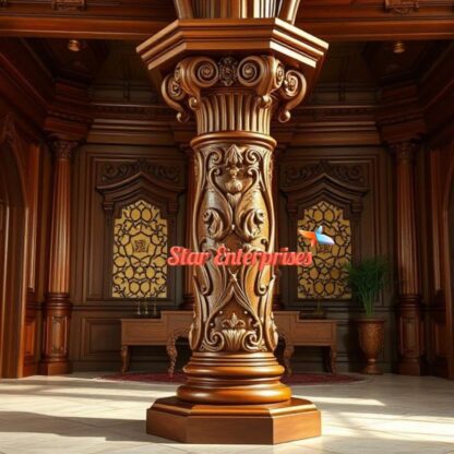 Star Enterprises Wooden Luxury Master Pillar PIL-063 - Image 4