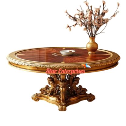 Star Enterprises Wooden Luxury Round Table TBL-066 - Image 2