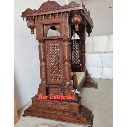 Star Enterprises Wooden Maharaja Classical Swing Design SWG-046 - Image 5