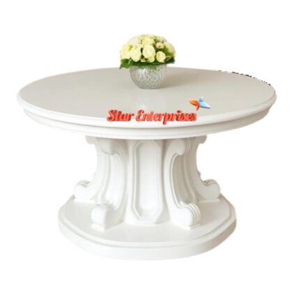 Star Enterprises Wooden Modern Style Round Center Table TBL-064 - Image 2
