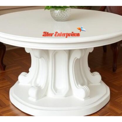 Star Enterprises Wooden Modern Style Round Center Table TBL-064 - Image 3
