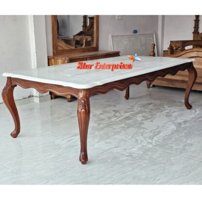 Star Enterprises Wooden Sleek Design Modern Dining Table Set DNG-083 - Image 4