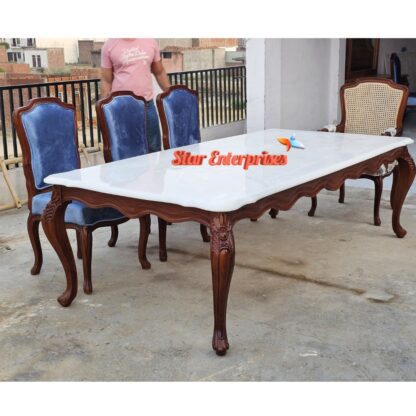 Star Enterprises Wooden Sleek Design Modern Dining Table Set DNG-083 - Image 6