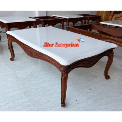 Star Enterprises Wooden Sleek Pattern Table Collection TBL-067 - Image 4