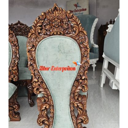 Star Enterprises Wooden 3D Carved Dining Chairs DNGCHR-052 - Image 3
