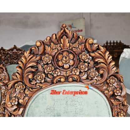 Star Enterprises Wooden 3D Carved Dining Chairs DNGCHR-052 - Image 6