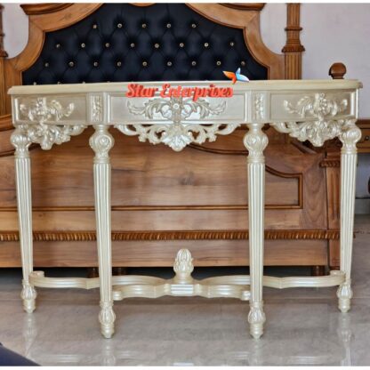 Star Enterprises Wooden Antique Carved Console Table CNSL-092 - Image 3