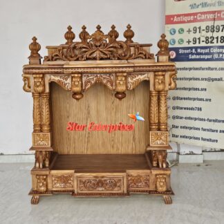 Wooden Heavy Carved Temple Design
