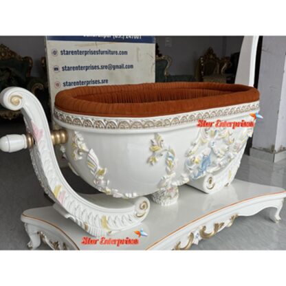 Star Enterprises Wooden Luxury Baby Cradle (Palna) SWG-047 - Image 5