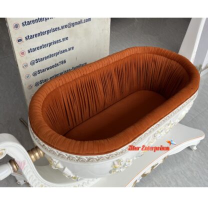 Star Enterprises Wooden Luxury Baby Cradle (Palna) SWG-047 - Image 6