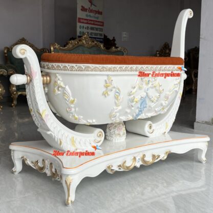 Star Enterprises Wooden Luxury Baby Cradle (Palna) SWG-047 - Image 8