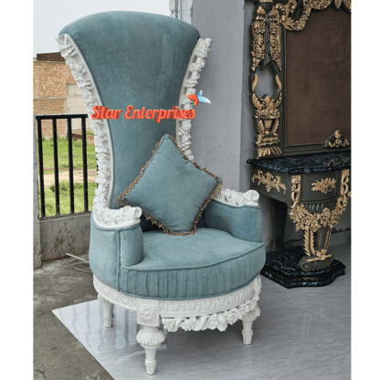 Star Enterprises Wooden Maharaja Carved High Back Chair BDCH-090 - Image 3