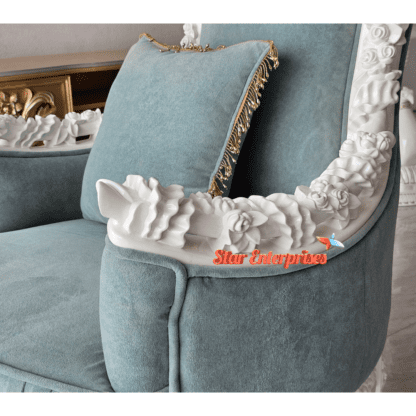 Star Enterprises Wooden Maharaja Carved High Back Chair BDCH-090 - Image 5