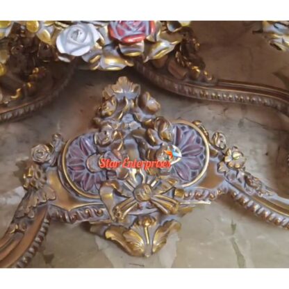 Star Enterprises Wooden Royal Carved Decorative Center Table TBL-068 - Image 6