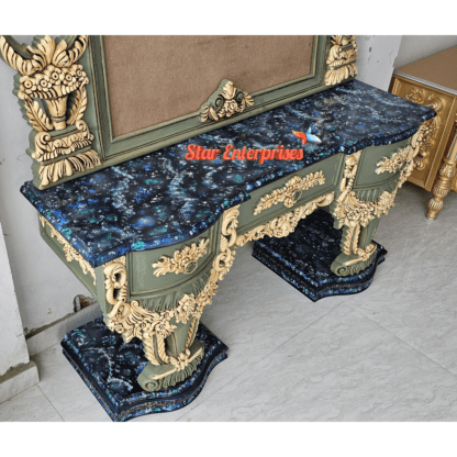 Star Enterprises Wooden Royal Heavy Carved Dressing Table DRSR-059 - Image 7