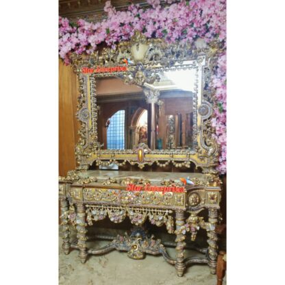 Star Enterprises Wooden Royal Ornate Console Table CNSL-093 - Image 3