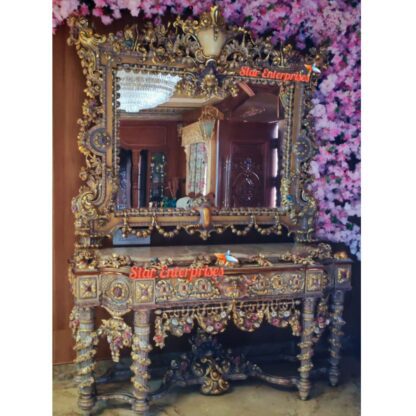 Wooden Royal Ornate Console Table