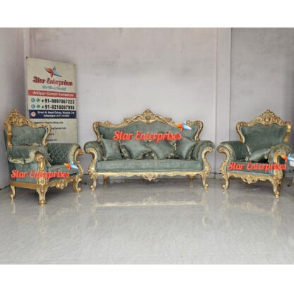 Wooden Royal Sofa Set Design