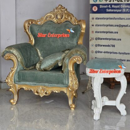 Star Enterprises Wooden Royal Sofa Set Design SOFA-0119 - Image 8