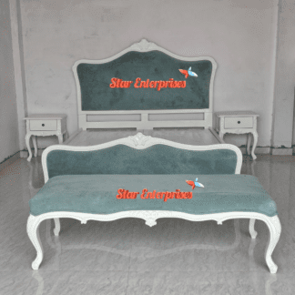 Wooden Sleek Design Double Bed