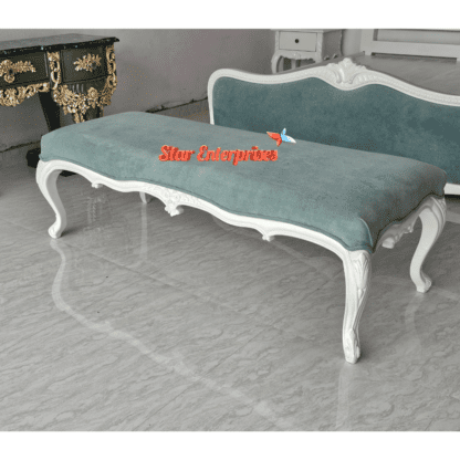 Star Enterprises Premium Teak Wood Sleek Design Double Bed BD-0145 - Image 5