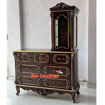 Star Enterprises Premium Teak Wood Chest of Drawers CHDR-051 - Image 3