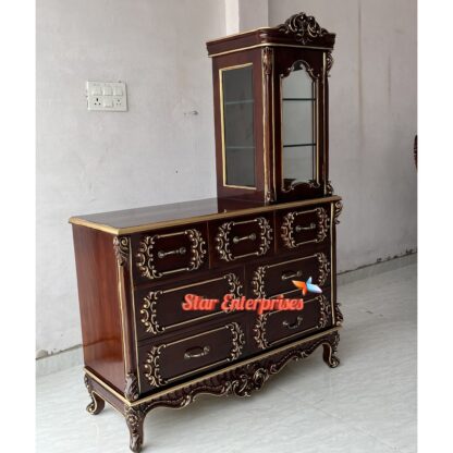 Star Enterprises Premium Teak Wood Chest of Drawers CHDR-051 - Image 4