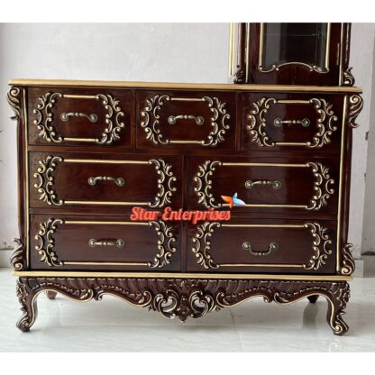 Star Enterprises Premium Teak Wood Chest of Drawers CHDR-051 - Image 5