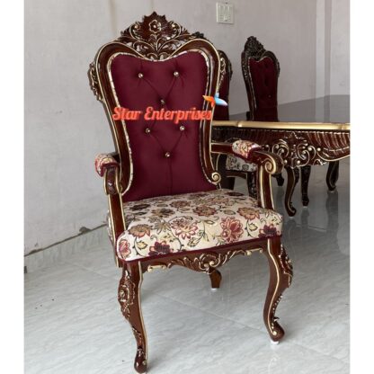 Star Enterprises Premium Teak Wood Compact Design Dining Table DNG-084 - Image 7