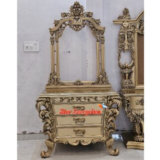 Wooden Antique Compact Dressing Table