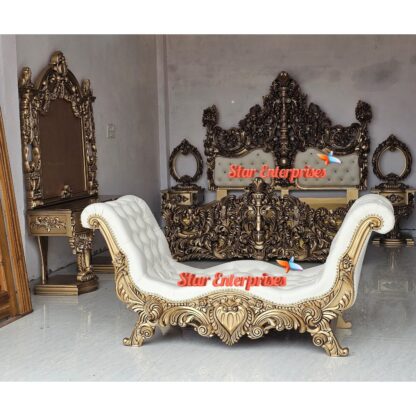 Star Enterprises Wooden Classical Luxury Bed Bench BDB-048 - Image 2