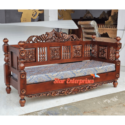 Star Enterprises Wooden Luxury Carved Swing Seat SWG-48 - Image 5