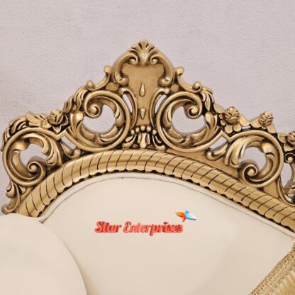 Star Enterprises Wooden Luxury Handcrafted Couch DWN-040 - Image 2