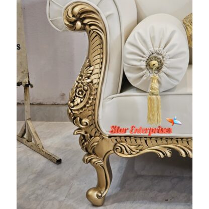 Star Enterprises Wooden Luxury Handcrafted Couch DWN-040 - Image 3
