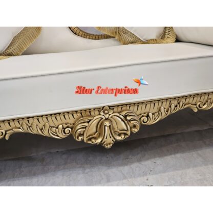 Star Enterprises Wooden Luxury Handcrafted Couch DWN-040 - Image 6