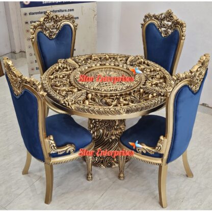 Star Enterprises Wooden Luxury Round Dining Table DNG-085 - Image 2