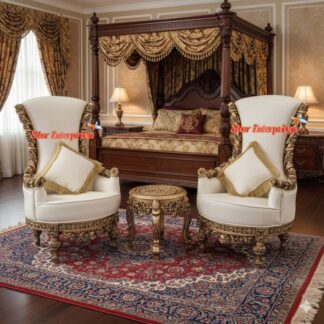 Wooden Maharaja High Back Chair