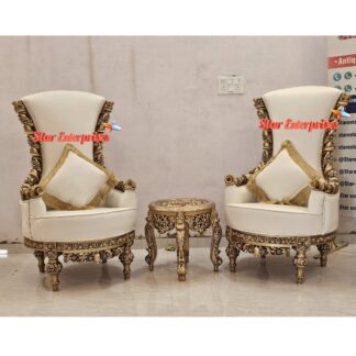 Wooden Maharaja High Back Chairs (1)
