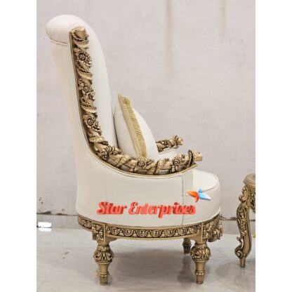Star Enterprises Wooden Maharaja Heavy Carved High Back Chairs CHR-044 - Image 3