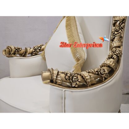 Star Enterprises Wooden Maharaja Heavy Carved High Back Chairs CHR-044 - Image 5