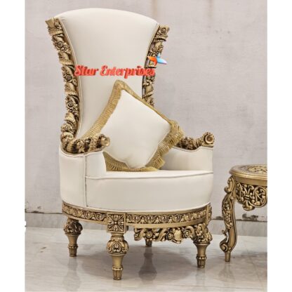 Star Enterprises Wooden Maharaja Heavy Carved High Back Chairs CHR-044 - Image 9