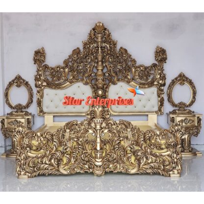 Star Enterprises Wooden Royal Bedside Table BDSD-065 - Image 5