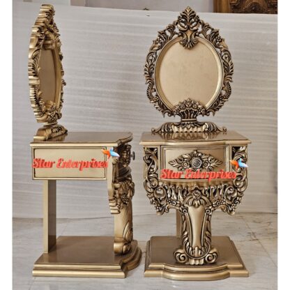 Star Enterprises Wooden Royal Bedside Table BDSD-065 - Image 3