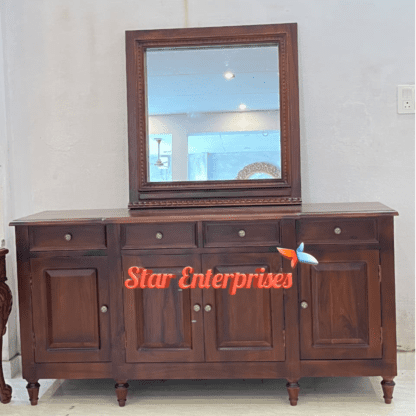 Star Enterprises Teak Wood Modern Style Dressing Table DRSR-064 - Image 6
