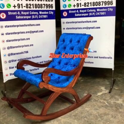 Star Enterprises Sheesham Wood Rocking Chair BDCH-094 - Image 4