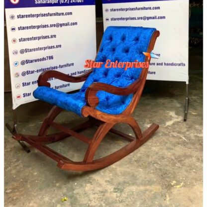 Star Enterprises Sheesham Wood Rocking Chair BDCH-094 - Image 2