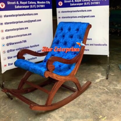 Star Enterprises Sheesham Wood Rocking Chair BDCH-094 - Image 3