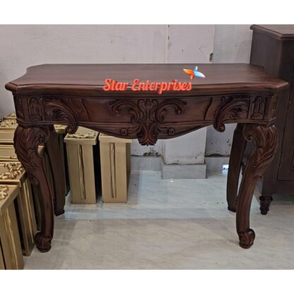 Star Enterprises Teak Wood Antique Console Table CNSL-096 - Image 2