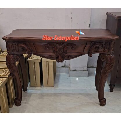 Teak Wood Antique Console Table