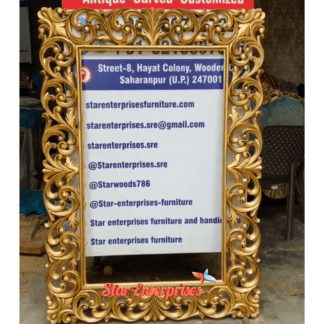 Teak Wood Antique Mirror Frame